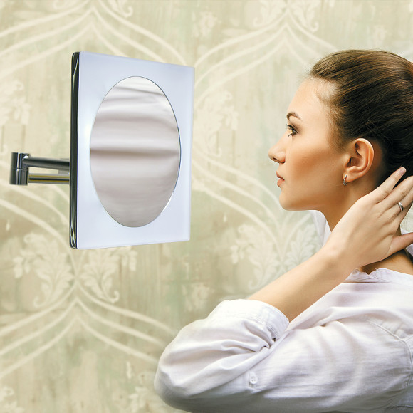 Косметическое зеркало WasserKRAFT K-1008 с подсветкой с увеличением Хром Косметическое зеркало WasserKRAFT K-1008 с подсветкой с увеличением Хром