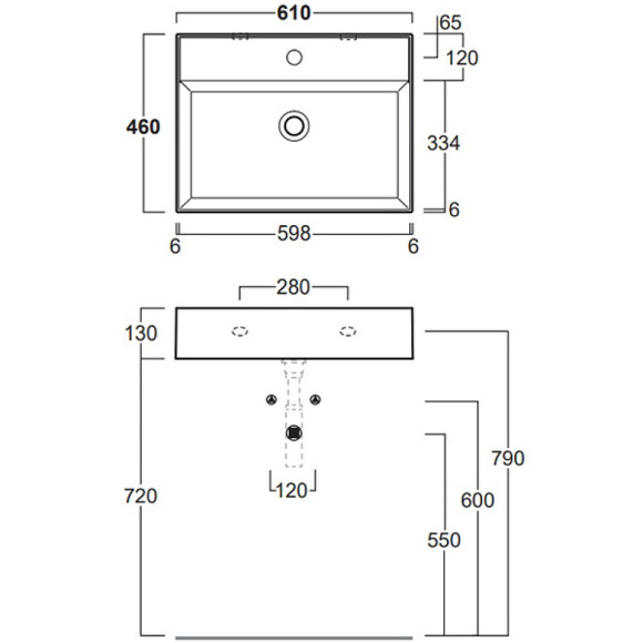 Раковина Simas Agile 61 AG61 bi*1 Белая Раковина Simas Agile 61 AG61 bi*1 Белая