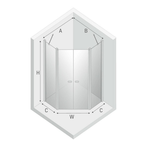 Душевой уголок New Trendy New Soleo Black 90х90 K-0617 профиль Черный стекло прозрачное Душевой уголок New Trendy New Soleo Black 90х90 K-0617 профиль Черный стекло прозрачное