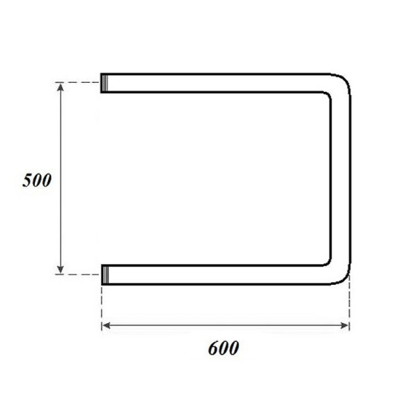 Водяной полотенцесушитель Point П-образный PN35556 500x600 Хром Водяной полотенцесушитель Point П-образный PN35556 500x600 Хром