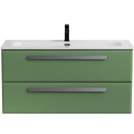 Тумба под раковину Cezares Eco-Cer-N 100 ECO-CER-N-1000-2C-SO-PS-P подвесная Фисташковый Софт без ручек