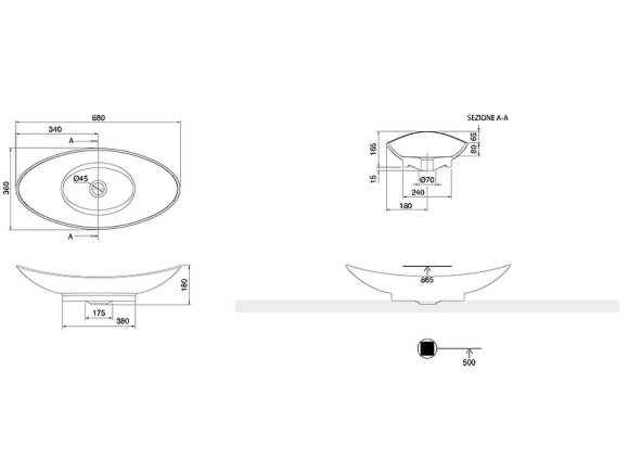 Раковина-чаша Scarabeo Zefiro 68 8206 Белая Раковина-чаша Scarabeo Zefiro 68 8206 Белая