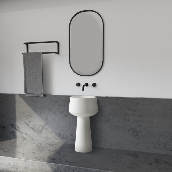 Раковина Abber Stein 50 AS2508 Белая матовая Раковина Abber Stein 50 AS2508 Белая матовая