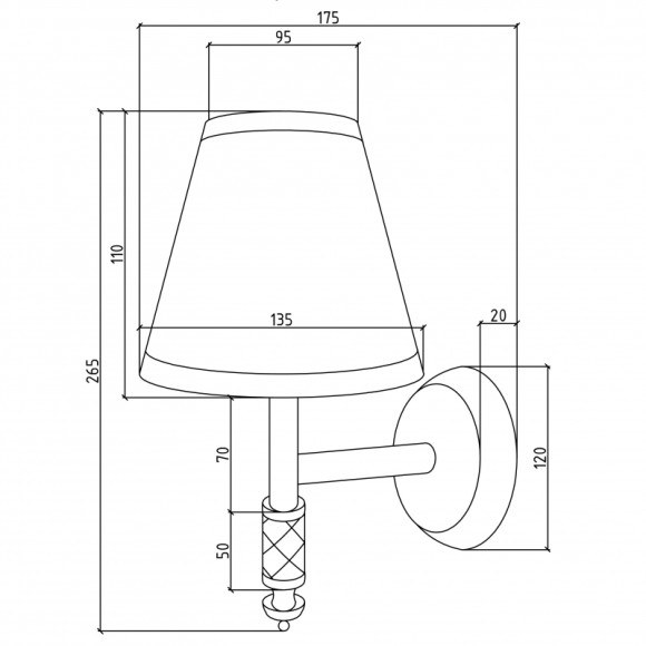 Светильник Boheme 766 Золото Светильник Boheme 766 Золото