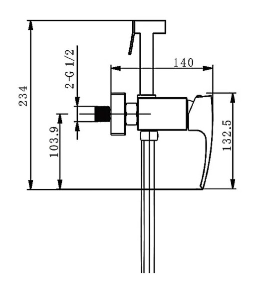 Гигиенический душ со смесителем Gappo G07 G2007-8 Белый Хром Гигиенический душ со смесителем Gappo G07 G2007-8 Белый Хром