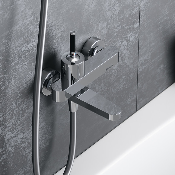 Смеситель для ванны Damixa Arc 291000000 Хром Черный Смеситель для ванны Damixa Arc 291000000 Хром Черный