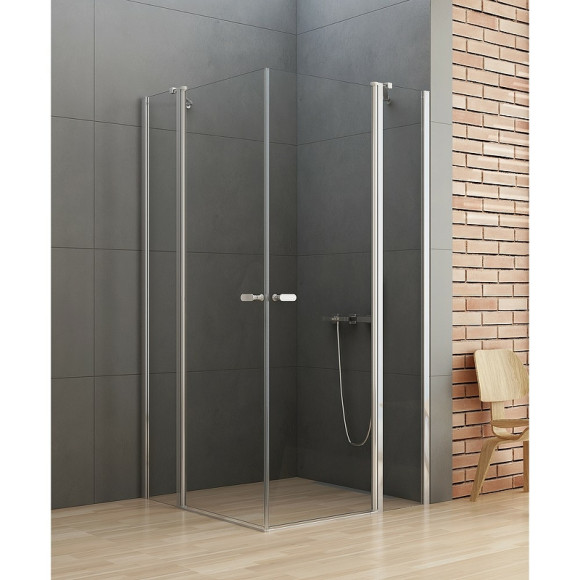 Душевой уголок New Trendy New Soleo Chrome 100х100 K-0410 профиль Хром стекло прозрачное Душевой уголок New Trendy New Soleo Chrome 100х100 K-0410 профиль Хром стекло прозрачное