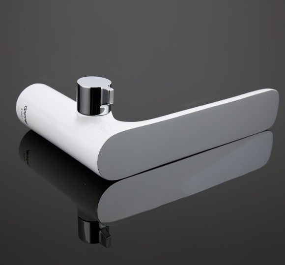 Смеситель на борт ванны Gappo G48 G1148 Белый Хром