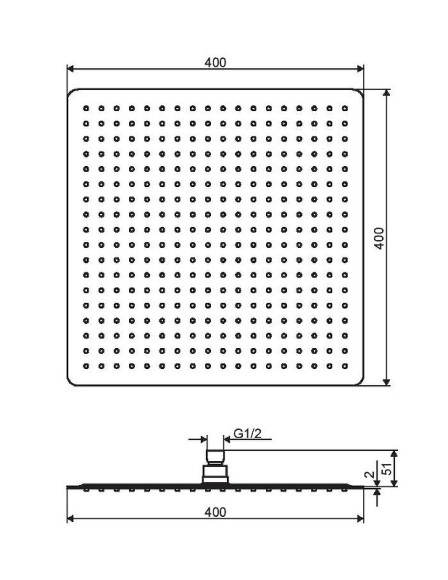 Верхний душ Excellent Actima 40х40 AREX.3042CR Хром