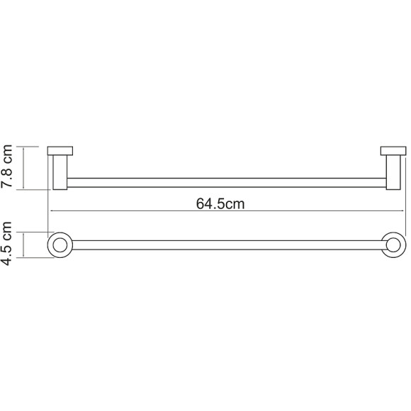 Полотенцедержатель WasserKRAFT Donau K-9430 Хром Полотенцедержатель WasserKRAFT Donau K-9430 Хром