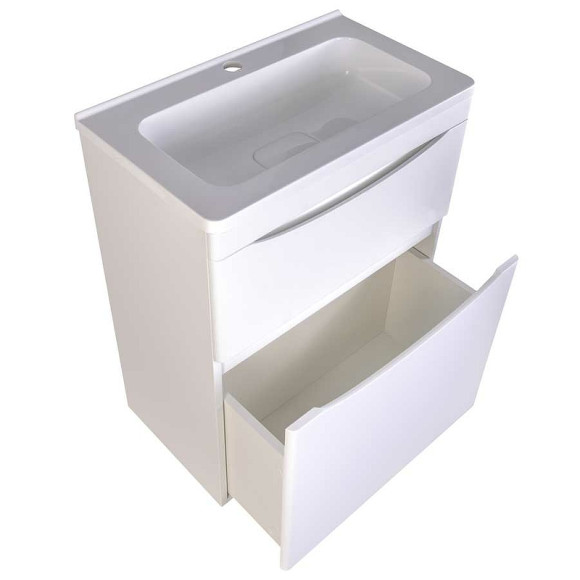 Тумба под раковину Style Line Бергамо 60 СС-00002307 Белая антискрейч Тумба под раковину Style Line Бергамо 60 СС-00002307 Белая антискрейч