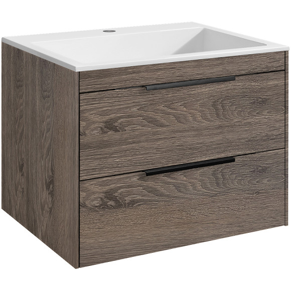 Тумба под раковину Vincea Chiara 2D 60 VMC-2C2600RO подвесная R.Oak Тумба под раковину Vincea Chiara 2D 60 VMC-2C2600RO подвесная R.Oak