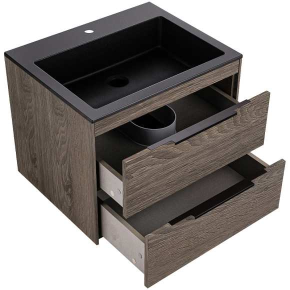 Тумба под раковину Vincea Chiara 2D 60 VMC-2C2600RO подвесная R.Oak Тумба под раковину Vincea Chiara 2D 60 VMC-2C2600RO подвесная R.Oak