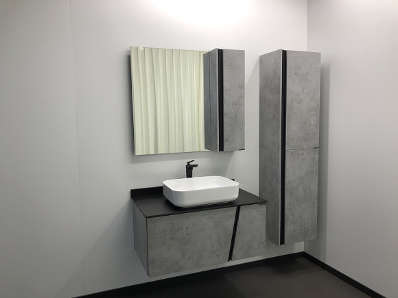 Шкаф пенал Comforty Эдинбург 40 00004147998 подвесной Бетон светлый Шкаф пенал Comforty Эдинбург 40 00004147998 подвесной Бетон светлый