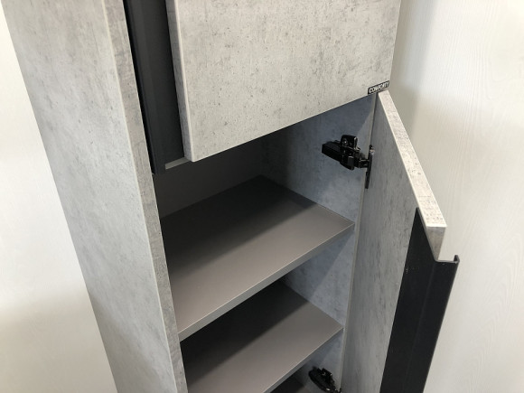 Шкаф пенал Comforty Эдинбург 40 00004147998 подвесной Бетон светлый Шкаф пенал Comforty Эдинбург 40 00004147998 подвесной Бетон светлый