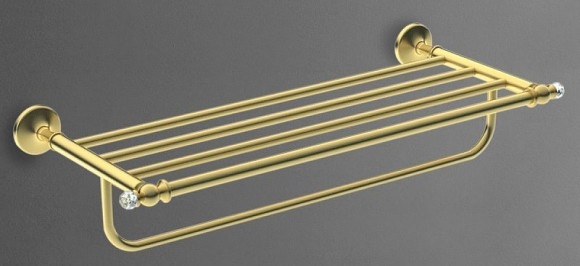 Полка для полотенец Art&Max Antic Crystal AM-E-2622SJ-Do Золото Полка для полотенец Art&Max Antic Crystal AM-E-2622SJ-Do Золото