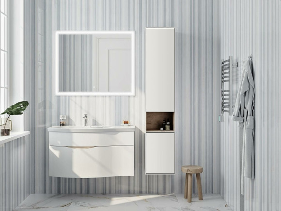 Шкаф пенал Kerama Marazzi Plaza Modern 35 R PLB.M.170\WHT подвесной Белый глянцевый Шкаф пенал Kerama Marazzi Plaza Modern 35 R PLB.M.170\WHT подвесной Белый глянцевый