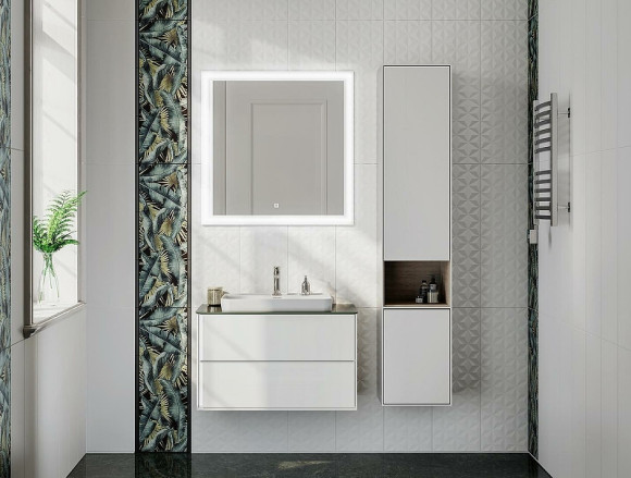 Шкаф пенал Kerama Marazzi Plaza Modern 35 R PLB.M.170\WHT подвесной Белый глянцевый Шкаф пенал Kerama Marazzi Plaza Modern 35 R PLB.M.170\WHT подвесной Белый глянцевый