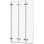 Шторка на ванну WeltWasser WW100 ZD3 75 10000000935 профиль Хром стекло прозрачное