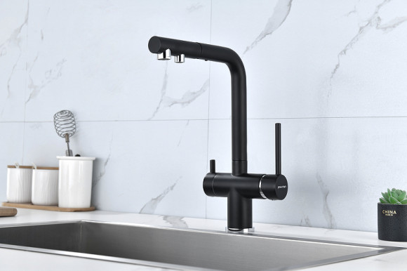 Смеситель для кухни Paulmark Serpentine Se213222-401 Антрацит Смеситель для кухни Paulmark Serpentine Se213222-401 Антрацит