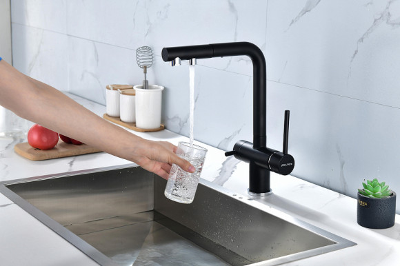 Смеситель для кухни Paulmark Serpentine Se213222-401 Антрацит Смеситель для кухни Paulmark Serpentine Se213222-401 Антрацит