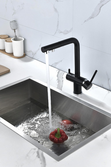 Смеситель для кухни Paulmark Serpentine Se213222-401 Антрацит Смеситель для кухни Paulmark Serpentine Se213222-401 Антрацит