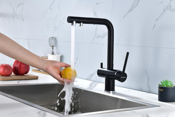 Смеситель для кухни Paulmark Serpentine Se213222-401 Антрацит Смеситель для кухни Paulmark Serpentine Se213222-401 Антрацит