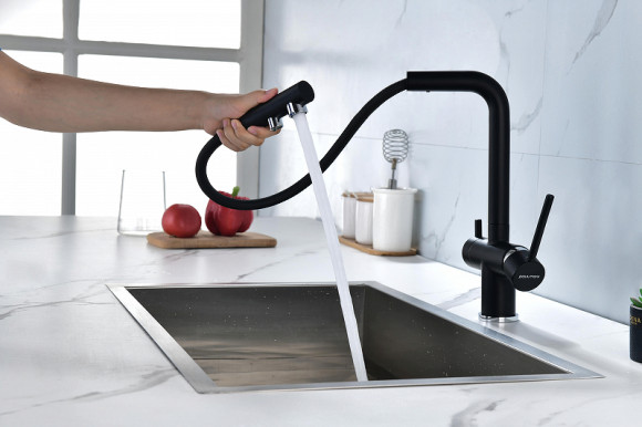 Смеситель для кухни Paulmark Serpentine Se213222-401 Антрацит Смеситель для кухни Paulmark Serpentine Se213222-401 Антрацит