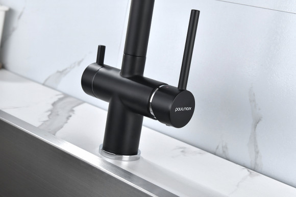 Смеситель для кухни Paulmark Serpentine Se213222-401 Антрацит Смеситель для кухни Paulmark Serpentine Se213222-401 Антрацит