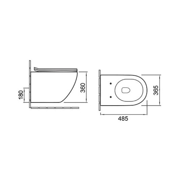 Унитаз Vincea Globo VT1-14SMB подвесной Черный матовый с сиденьем Микролифт