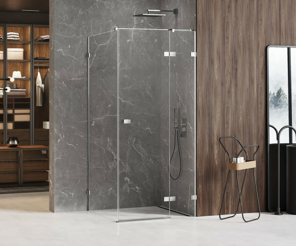 Душевой уголок New Trendy Avexa Chrome 120х100 R EXK-1510 профиль Хром стекло прозрачное Душевой уголок New Trendy Avexa Chrome 120х100 R EXK-1510 профиль Хром стекло прозрачное