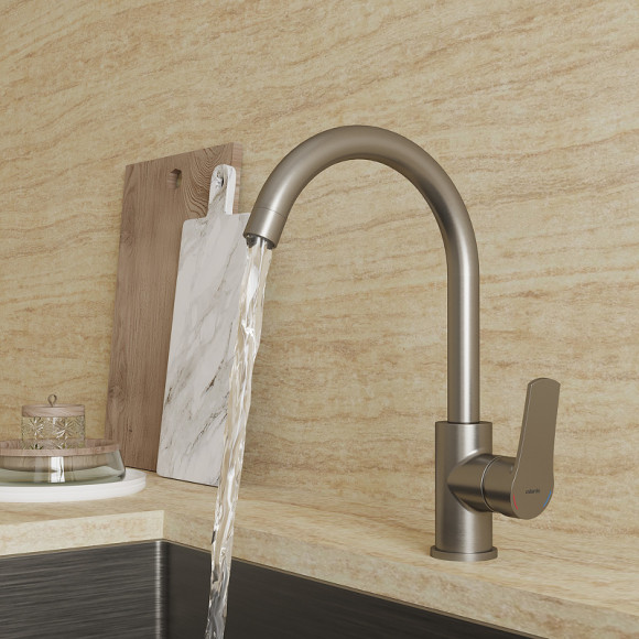 Смеситель для кухни Milardo Meal M01BNJ0M05 Сатин