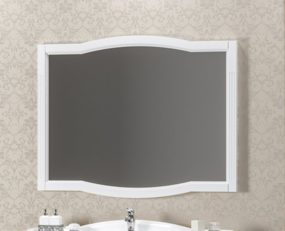 Зеркало Opadiris Лаура 100 Z0000012819 Белое матовое Зеркало Opadiris Лаура 100 Z0000012819 Белое матовое