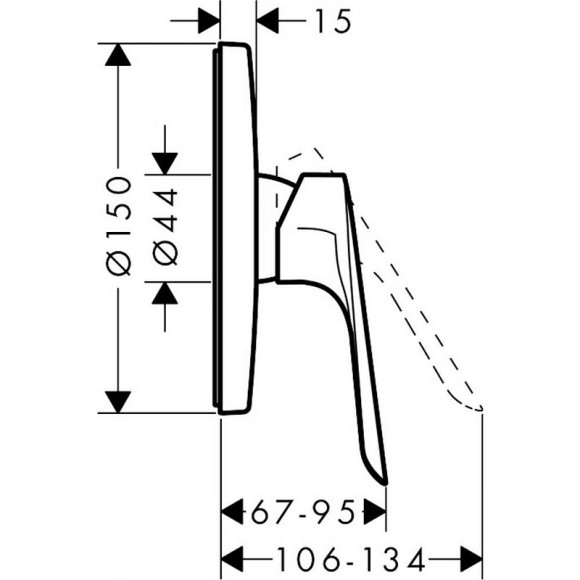 Смеситель для душа Hansgrohe Logis E 71603000 Хром Смеситель для душа Hansgrohe Logis E 71603000 Хром