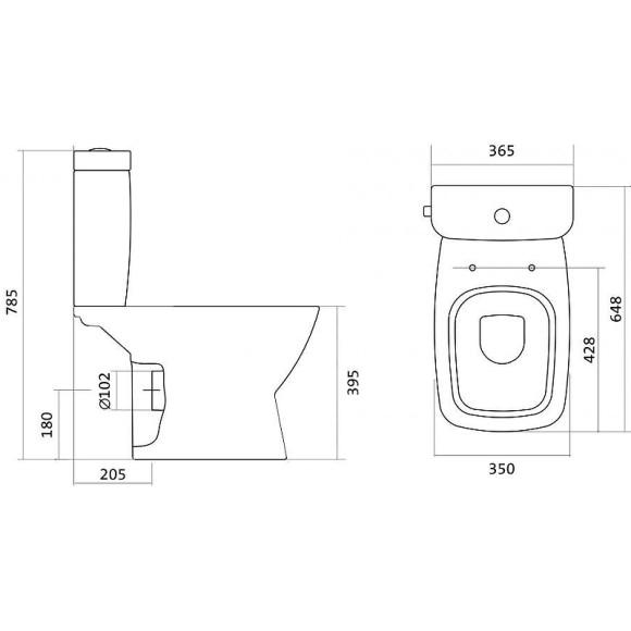 Унитаз компакт Santek Нео 1WH302470 с бачком и сиденьем Микролифт