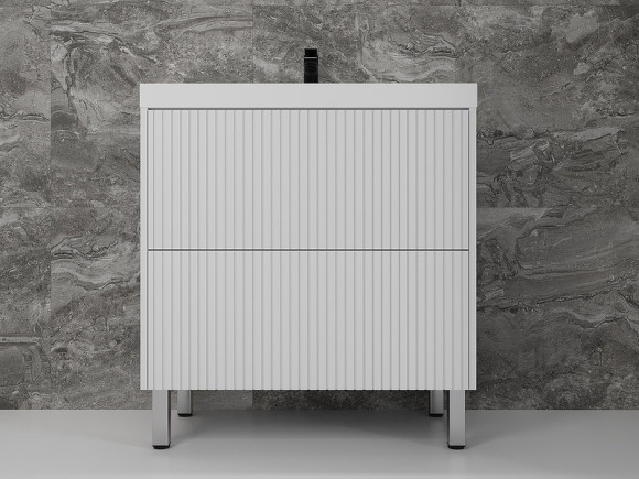 Тумба под раковину Style Line Стокгольм 80 ЛС-00002335 Белый рифленый софт Тумба под раковину Style Line Стокгольм 80 ЛС-00002335 Белый рифленый софт