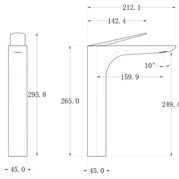Смеситель для раковины Bronze de Luxe Icon 2041CG Золото матовое