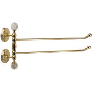 Полотенцедержатель Migliore Amerida 16607 поворотный Золото с кристаллами Swarovski