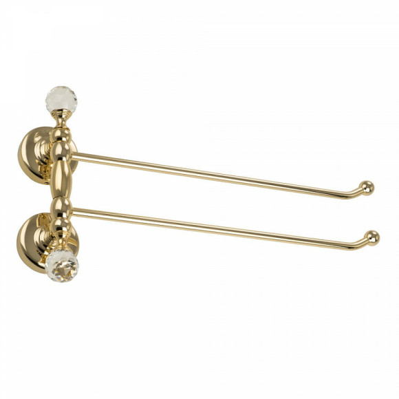 Полотенцедержатель Migliore Amerida 16607 поворотный Золото с кристаллами Swarovski