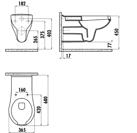 Унитаз биде Creavit BD320-00CB00E-0000 подвесной Белый без сиденья Унитаз биде Creavit BD320-00CB00E-0000 подвесной Белый без сиденья