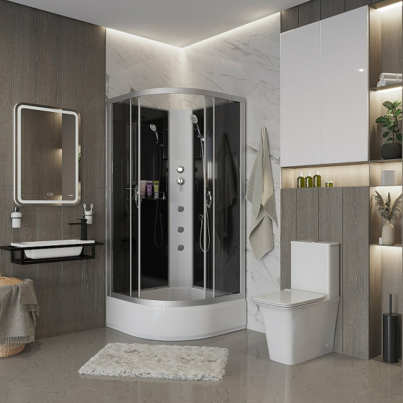 Душевая кабина Niagara Classic 90x90 NG-3501-14BKG с гидромассажем