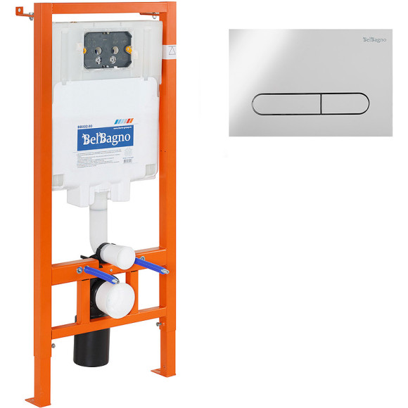 Комплект унитаза с инсталляцией BelBagno Sfera-R BB046CHR/BB2111SC/BB002-80/BB005-PR-CHROME с сиденьем Микролифт и клавишей смыва Хром глянцевый Комплект унитаза с инсталляцией BelBagno Sfera-R BB046CHR/BB2111SC/BB002-80/BB005-PR-CHROME с сиденьем Микролифт и клавишей смыва Хром глянцевый