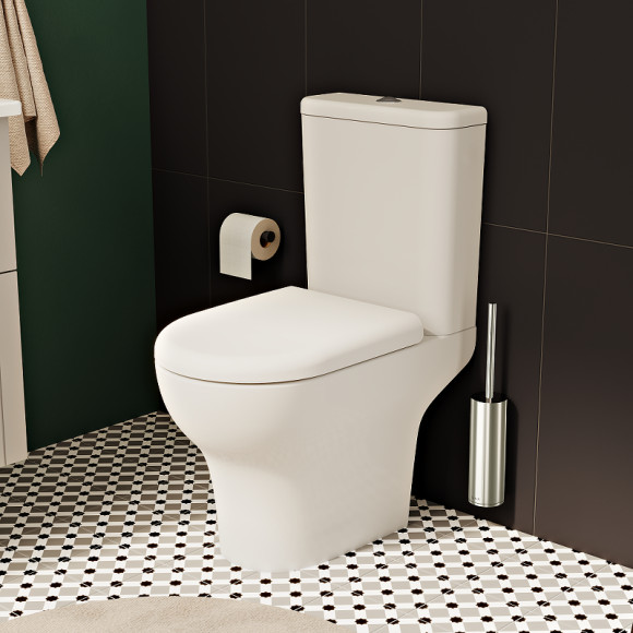 Унитаз компакт Vitra Zentrum Open-back 9012B003-7204 с бачком и сиденьем Микролифт Унитаз компакт Vitra Zentrum Open-back 9012B003-7204 с бачком и сиденьем Микролифт