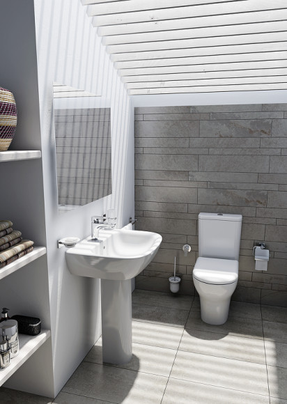 Унитаз компакт Vitra Zentrum Open-back 9012B003-7204 с бачком и сиденьем Микролифт Унитаз компакт Vitra Zentrum Open-back 9012B003-7204 с бачком и сиденьем Микролифт