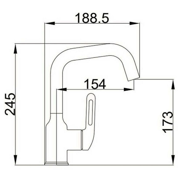 Смеситель для раковины Haiba HB10825-7 Черный матовый