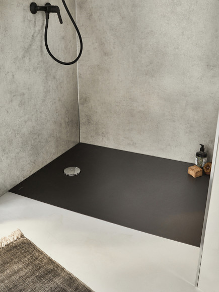 Душевой поддон из искусственного камня Jacob Delafon Tolbiac 120x80 E6D331RU-NGM Черный матовый