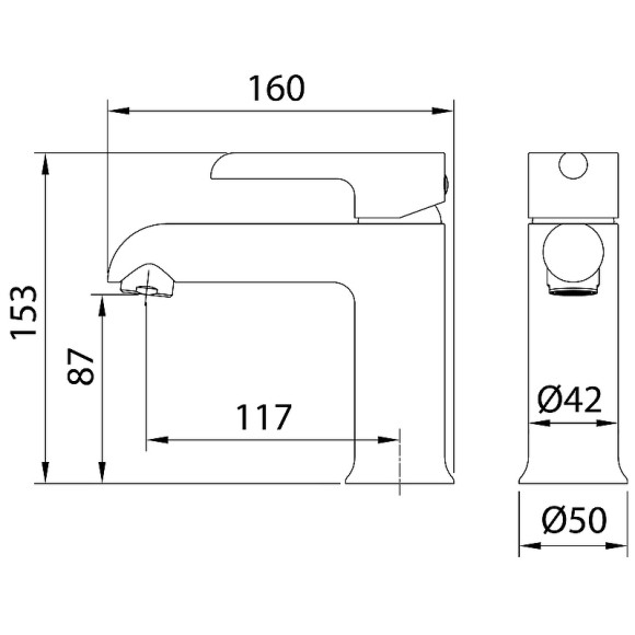 Смеситель для раковины Grossman Alba 510.K35.06.100/000 Белый Хром Смеситель для раковины Grossman Alba 510.K35.06.100/000 Белый Хром
