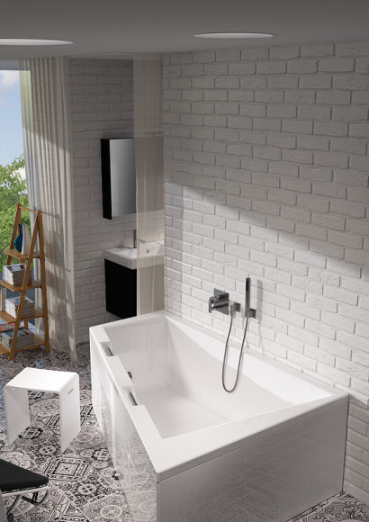 Акриловая ванна Riho Doppio 180x130 B034001005 (BA9100500000000) L без гидромассажа