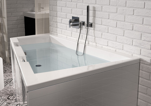 Акриловая ванна Riho Doppio 180x130 B034001005 (BA9100500000000) L без гидромассажа