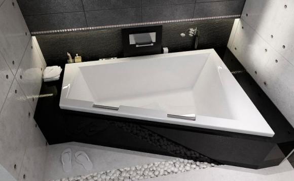 Акриловая ванна Riho Doppio 180x130 B034001005 (BA9100500000000) L без гидромассажа